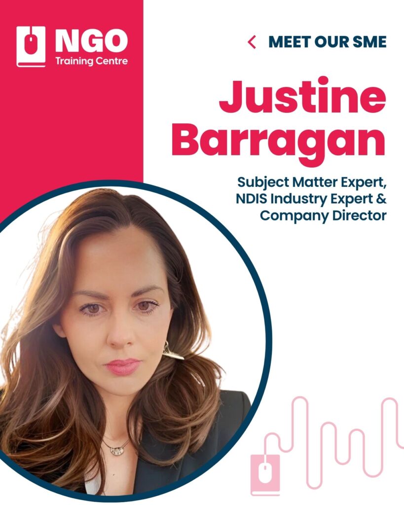 Justine Barragan - NGO Training Centre Subject Matter Expert - Support Coordination