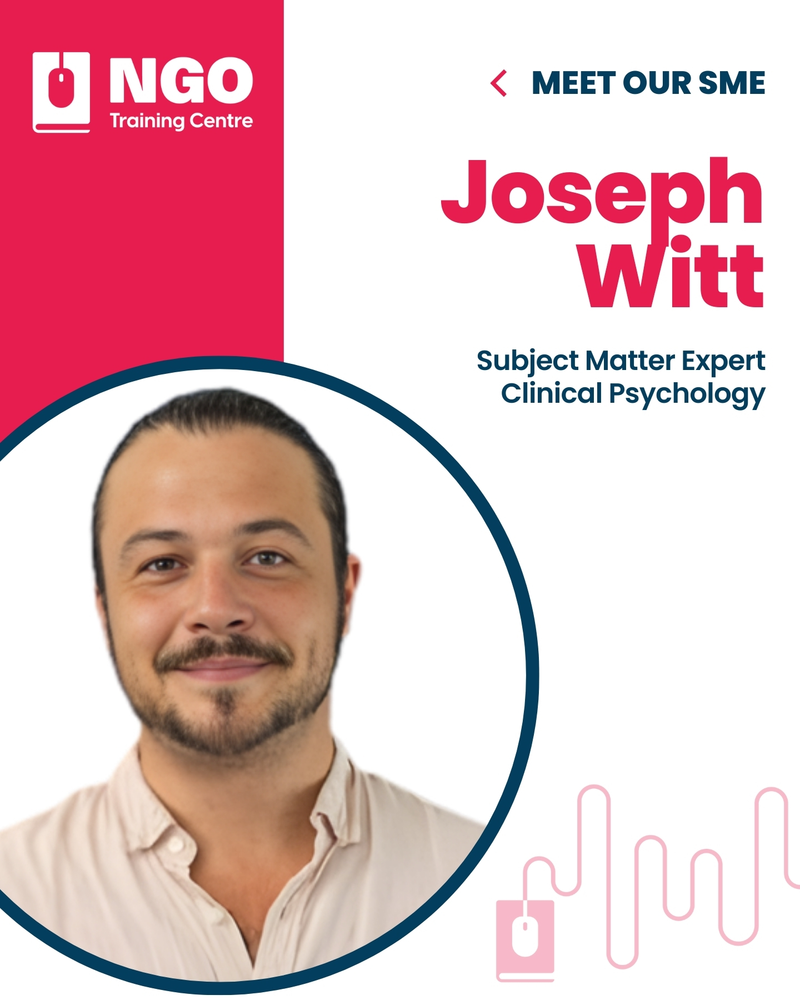Joseph Witt - NGO Training Centre Subject Matter Expert - Psychology in Disability Support and Aged Care