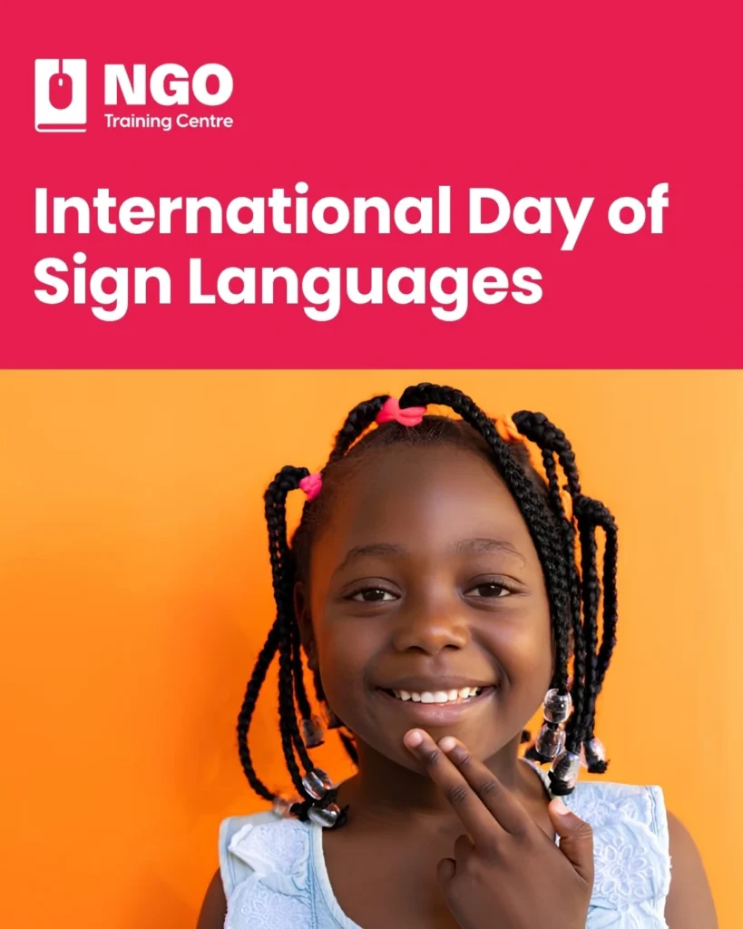 International Day of Sign Languages - NGO Training Centre News