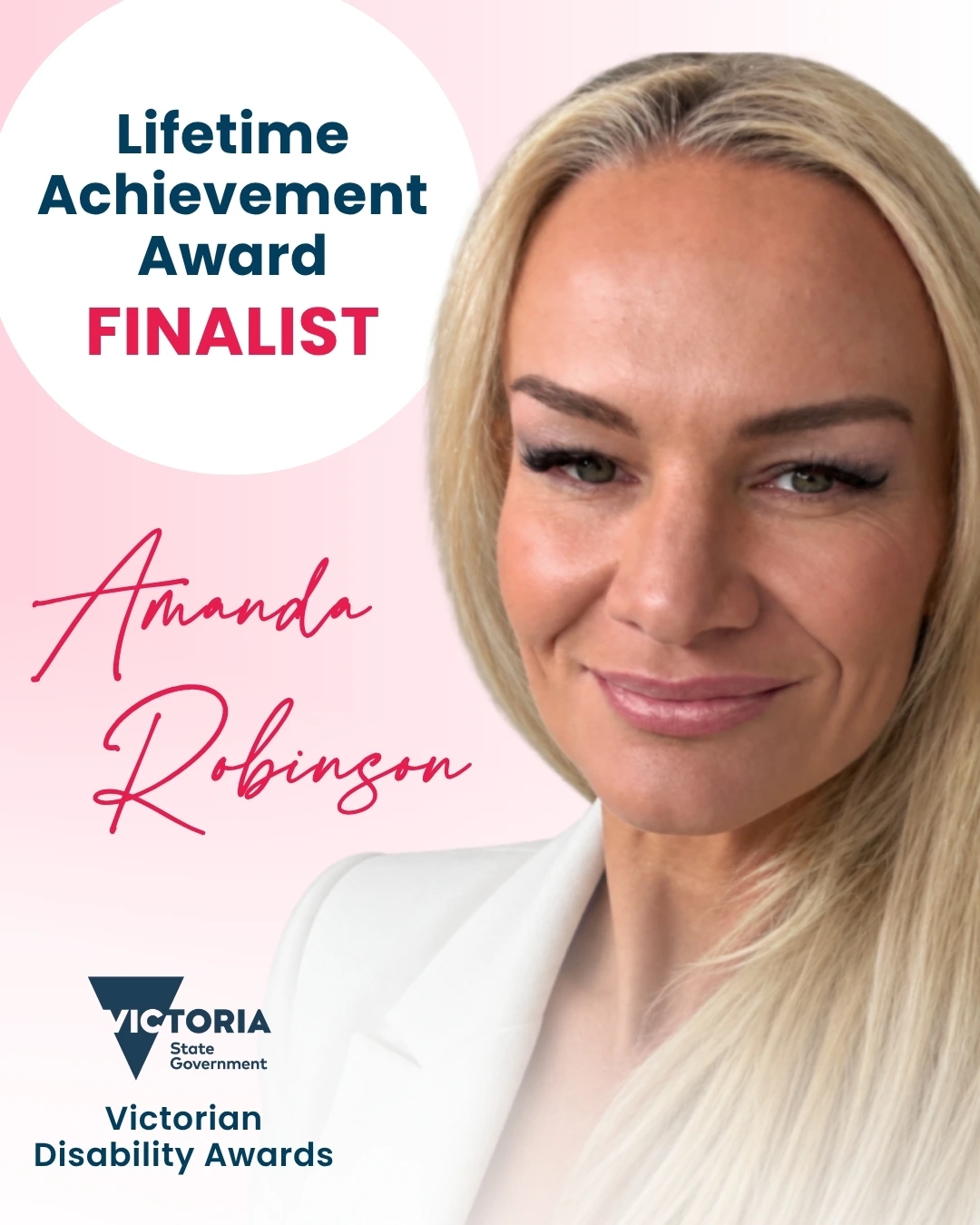 Amanda Robinson Lifetime Achievement Award Finalist News Page